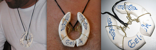 Gerepareerd amulet, Eline
