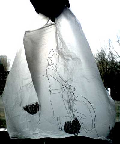 Gerepareerde plastic tas, Siba Sahabi