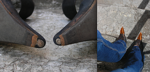 Gerepareerde schoenen, Maria Katkova