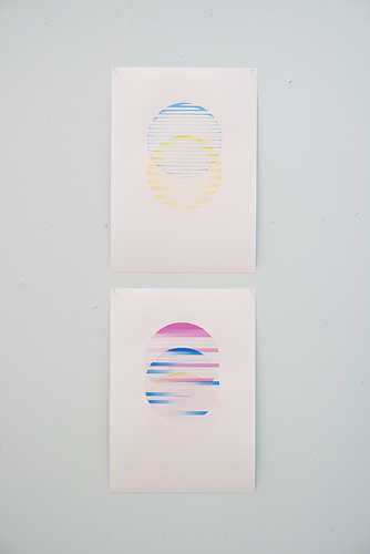 prints uit de inktjet printer