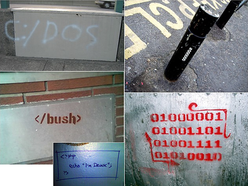 Geek graffiti