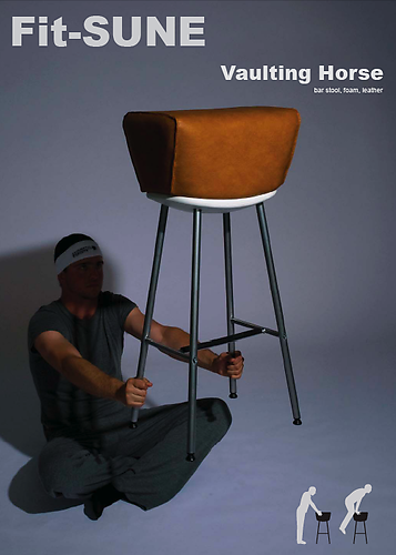 Fit SUNE Vaulting Horse: bar stool, foam, leather